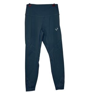 Violate The Dress Code Women's Pants‎ Athletic Pull On Logo Leggings Aqua Medium